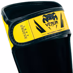 Venum Kids Elite Shinguards  Neo Yellow  Medium (6-8 Years)