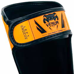 Venum Kids Elite Shinguards  Neo Orange  Medium (6-8 Years)