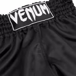 ) Venum Classic Muay Thai Shorts Black/White - 32" (Medium