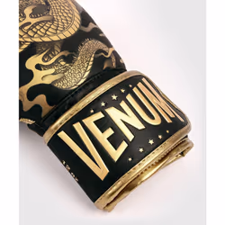 Venum Dragon's Flight Boxing Gloves - Black/Bronze - 14 Oz