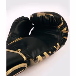 Venum Dragon's Flight Boxing Gloves - Black/Bronze - 14 Oz