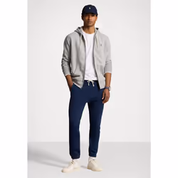 Polo Ralph Lauren Men's Classic Fleece Full Zip Pony Logo Hooded Sweatshirt - UK Size S, Grey