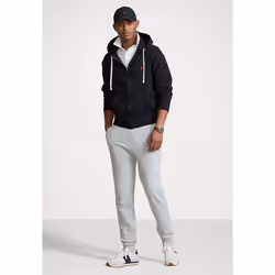 Polo Ralph Lauren Men's Classic Fleece Full Zip Pony Logo Hooded Sweatshirt - UK Size XL, Black