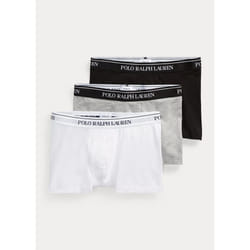 Polo Ralph Lauren Classic Boxer Trunks 3-Pack ( White/Heather/Black ) - XL