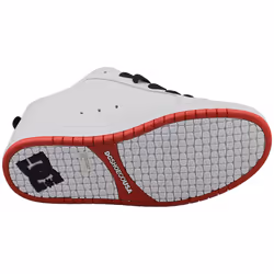 DC Shoes Court Graffik Mens Skate Trainers in White Red - 7.5 UK