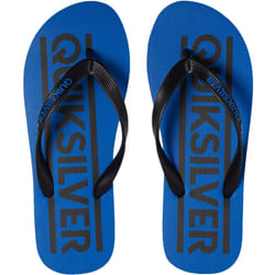 Quiksilver Boys Kids Java Wordmark Summer Beach Thongs Sandals Flip Flops - 12K UK, Blue