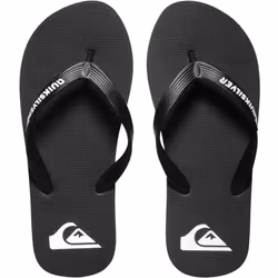 Quiksilver Boys Kids Molokai Summer Beach Thongs Sandals Flip Flops - 10K UK, Black