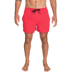 Quiksilver Mens Everyday 15" Elasticated Summer Beach Pool Swimming Swim Shorts - S, Red