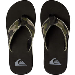 Quiksilver Boys Kids Monkey Abyss Summer Beach Thongs Sandals Flip Flops - 13K UK, Green