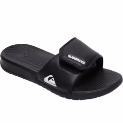 Quiksilver Boys Kids Bright Coast Adjustable Sandals Slides Flip Flops Sliders - 2.5 UK, Black