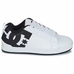 DC Shoes Court Graffik Mens Skate Trainers in White Black - 7.5 UK - Additional view 2