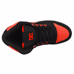DC Shoes Pure High-top Wc Mens Casual Trainers in Red Black - 7 - Additional view 4