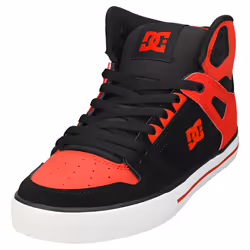 DC Shoes Pure High-top Wc Mens Casual Trainers in Red Black - 7.5 UK