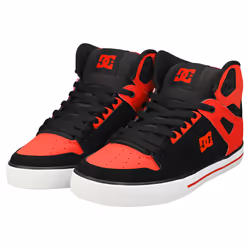 DC Shoes Pure High-top Wc Mens Casual Trainers in Red Black - 7.5 UK - Additional view 5