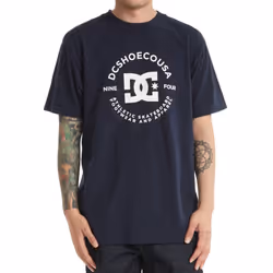 DC Shoes Mens DC Star Pilot Casual Short Sleeve Crew Neck Cotton T-Shirt Top Tee - S, Navy Blazer