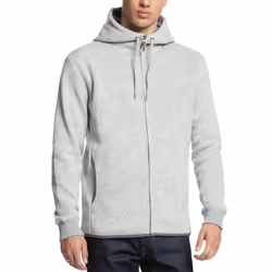 Quiksilver Mens Keller Casual Regular Fitting Zip Up Hooded Jacket - Grey - S, Grey