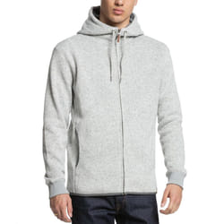 Quiksilver Mens Keller Casual Regular Fitting Zip Up Hooded Jacket - Grey - S, Grey