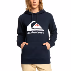 Quiksilver Mens Big Logo Casual Regular Fitting Pullover Hoodie - S, Navy