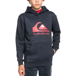 QuickSilver Boys Big Logo Hooded Pullover Sweatshirt Jumper Hoody Hoodie - 8 Yrs, Navy Blazer