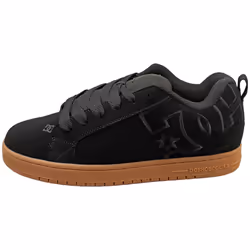 DC Shoes Court Graffik Mens Skate Trainers in Black Gum - 8