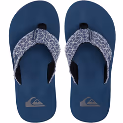 Quiksilver Boys Kids Monkey Abyss Summer Beach Thongs Sandals Flip Flops - 13K UK, Blue 2