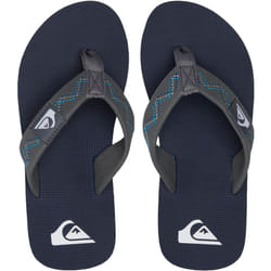 Quiksilver Kids Molokai Stitchy Summer Beach Pool Sandals Thongs Flip Flops - 12K UK, Grey/Blue