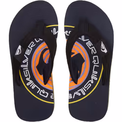 Quiksilver Kids Molokai Layback Summer Beach Pool Sandals Thongs Flip Flops - 12K UK, Black 1