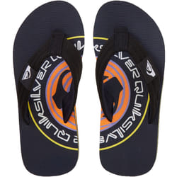 Quiksilver Kids Molokai Layback Summer Beach Pool Sandals Thongs Flip Flops - 12K UK, Black 1