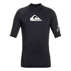 Quiksilver All Time Short Sleeved Rash Vest - Black
