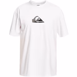 Quiksilver Boys Solid Streak Short Sleeve Crew Neck Cotton T-Shirt Top Tee - 8 Yrs, White