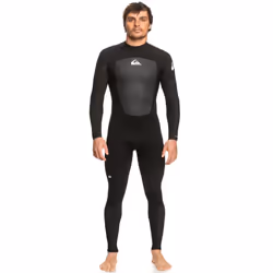 Quiksilver Mens 3/2mm Prologue Back Zip Full Length Surfing Wetsuit - Black - M-Short, Black