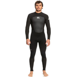 Quiksilver Mens 3/2mm Prologue Back Zip Full Length Surfing Wetsuit - Black - M-Short, Black