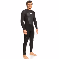 Quiksilver Mens 3/2mm Prologue Back Zip Full Length Surfing Wetsuit - Black - M-Short, Black