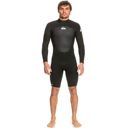 Quiksilver Mens 2/2mm Prologue Long Sleeve Back Zip Springsuit Wetsuit - Black - S, Black