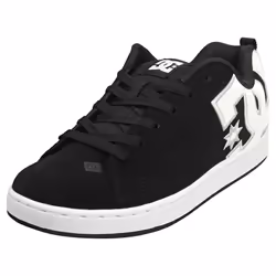 DC Shoes Court Graffik Womens Skate Trainers in Black White - 6.5