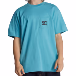 DC Shoes  Cotton SS T-Shirt ~ DC Star Pocket light blue - L