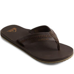 Quiksilver Mens Carver Natural Summer Beach Pool Sandals Flip Flops - 9, Black