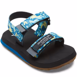 Quiksilver Infants Toddlers Monkey Caged Strappy Thongs Sandals Flip Flops - 5K UK, Blue/Yellow