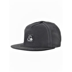Quiksilver Adjustable Flat Peak Cap ~ Original black
