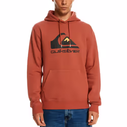 Quiksilver Mens Big Logo Pullover Hooded Sweatshirt Sweater Hoody Hoodie - 2XL, Marsala