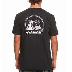 Quiksilver Mens Clean Circle Short Sleeve Crew Neck Cotton T-Shirt Top Tee - M, Black