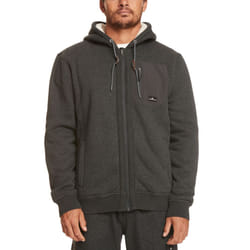 Quiksilver Mens Out There Full Zip Hooded Sweater Sweatshirt - Grey Heather - M, Grey Heather