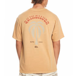 Quiksilver Mens QS Bloom Short Sleeve Crew Neck Cotton T-Shirt Top Tee - M, Mustard