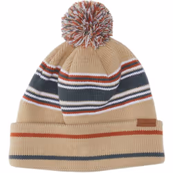 Quiksilver Mens The Standstill Warm Winter Cuffed Beanie Bobble Hat - One Size, Birch