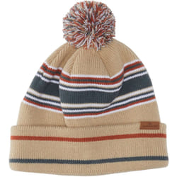Quiksilver Mens The Standstill Warm Winter Cuffed Beanie Bobble Hat - One Size, Birch