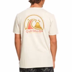 Quiksilver Mens Clean Circle Short Sleeve Crew Neck Cotton T-Shirt Top Tee - XXL, Birch