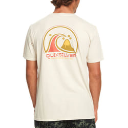 Quiksilver Mens Clean Circle Short Sleeve Crew Neck Cotton T-Shirt Top Tee - XXL, Birch