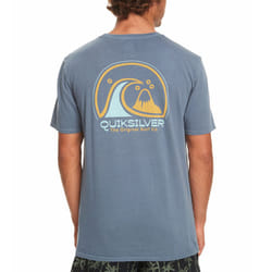 Quiksilver Mens Clean Circle Short Sleeve Crew Neck Cotton T-Shirt Top Tee - M, Bering Sea
