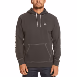 Quiksilver Mens The Original Cotton Pullover Hoody Sweatshirt Hoodie - M, Black
