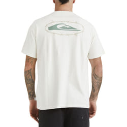 Quiksilver Mens Mikey Short Sleeve Crew Neck Cotton T-Shirt Top Tee - Snow White - XL, Snow White
